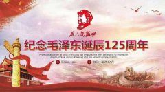 纪念毛泽东诞辰125周年活动的通知